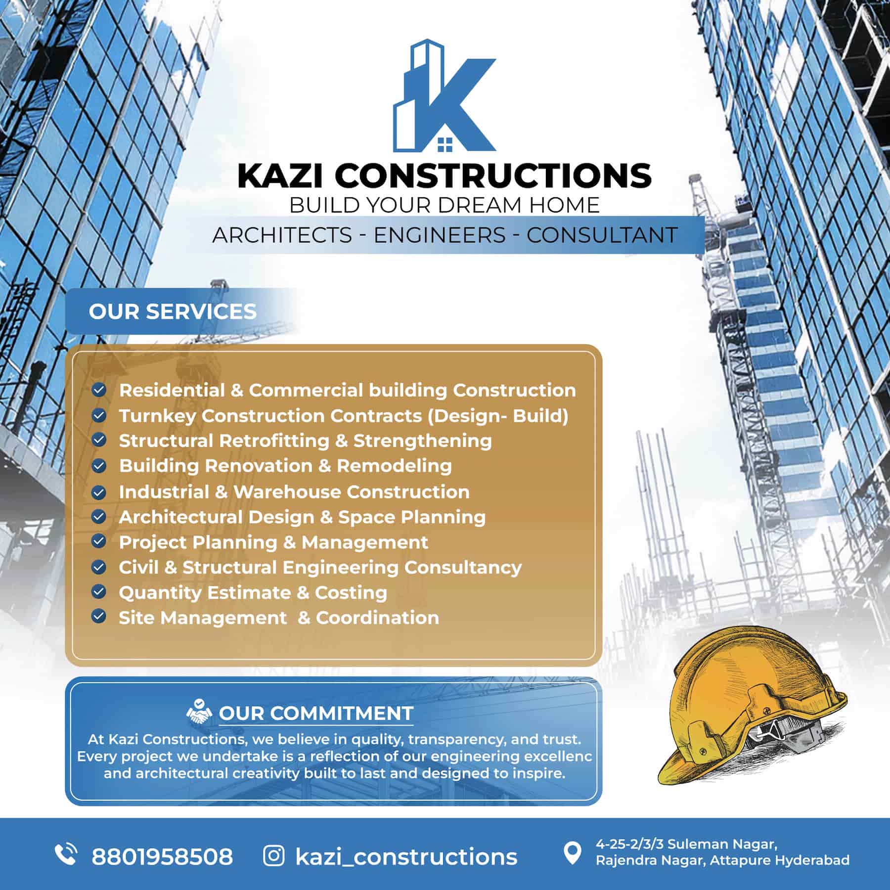 Kazi Constructions — On site excellence